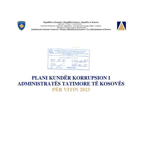 Document preview: Plani Kundër Korrupsion i Administratës Tatimore të Kosovës — Planet Vjetore, Kosovë