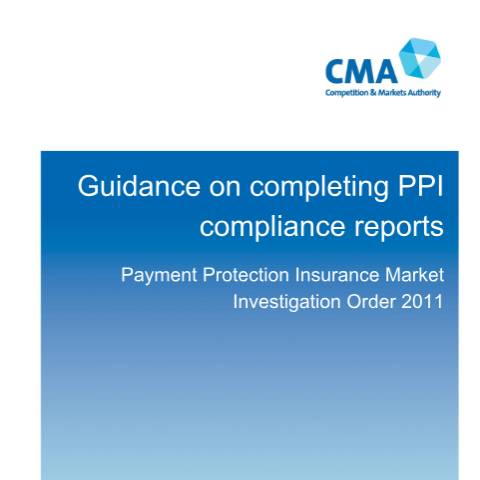 Document preview: PPI compliance reporting template — Competition and Markets Authority, United Kingdom