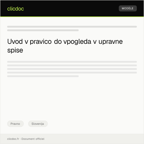 Document preview: Pravica do vpogleda v upravne spise — Pravno, Slovenija