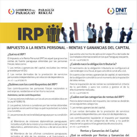 Vista previa del documento IRP RGC Cartilla 6.08.24 — Irp, Paraguay