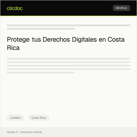 Vista previa del documento Presentar Demanda de Amparo por Violación de Derechos Digitales — Jurídico, Costa Rica