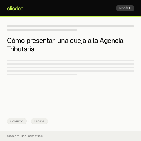Vista previa del documento Presentar queja por atención al cliente deficiente — Consumo, España