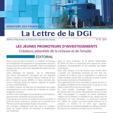Aperçu du document DGI_n78 — Lettres de la DGI, Algérie (CERFA n°DGIn78)