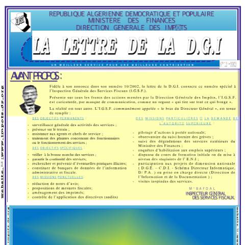 Aperçu du document LDGI 13 — Lettres de la DGI, Algérie (CERFA n°LDGI 13)