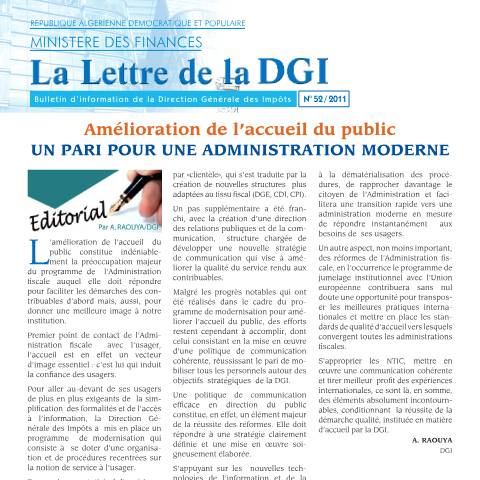 Aperçu du document LDGI 52 — Lettres de la DGI, Algérie (CERFA n°LDGI 52)