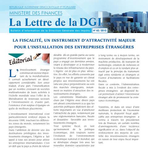 Aperçu du document LDGI 62 — Lettres de la DGI, Algérie (CERFA n°LDGI 62)