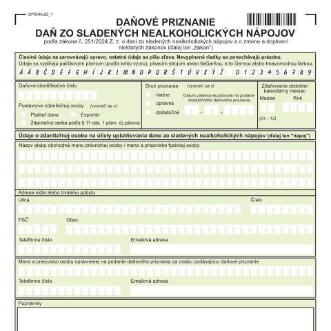 Document preview: DPSNNv25 — Iné, Slovensko (CERFA n°DPSNNv25)