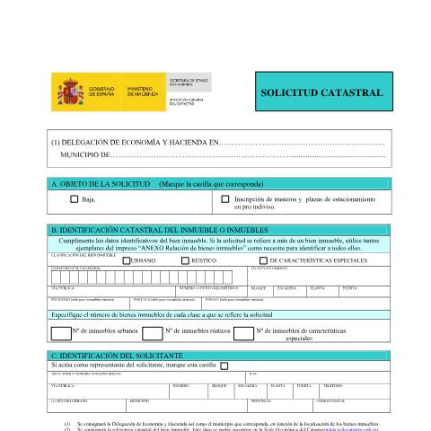 Vista previa del documento Procedimientos de solicitud de información catastral — Dirección General del Catastro — Modelos / autorizaciones, España