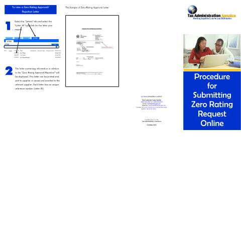 Document preview: Procedure for Submitting Zero Rating Requests Online — Document, Jamaica (CERFA n°Procedure+for+Submitting+Zero+Rating+Requests+Online)