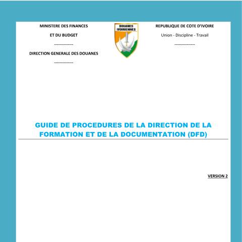Aperçu du document PROCÉDURES DFD — Document douanier officiel, Côte d'Ivoire