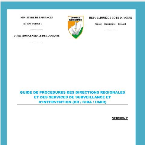 Aperçu du document PROCÉDURES DR-SSI — Document douanier officiel, Côte d'Ivoire