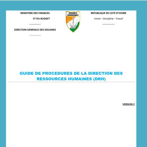 Aperçu du document PROCÉDURES DRH — Document douanier officiel, Côte d'Ivoire