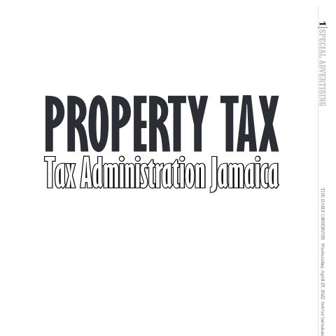 Document preview: What you need to know about Property Tax — Document, Jamaica (CERFA n°Feature_Layout_TAJ_Property_Tax_052022)