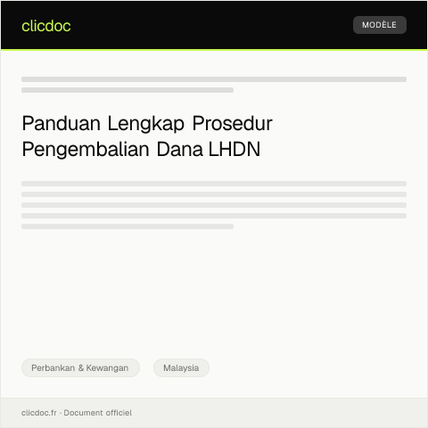 Document preview: Prosedur Pengembalian Dana — Perbankan & Kewangan, Malaysia