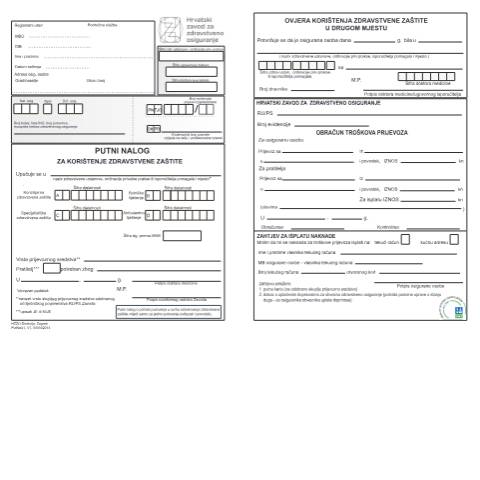 Document preview: PutNalJ1 11042014 — Zdravstveno (sante), Hrvatska (CERFA n°PutNalJ1)