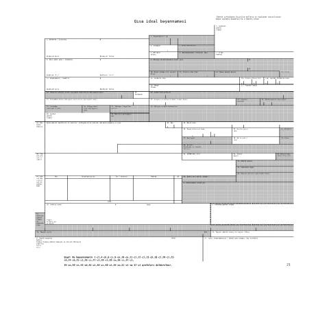 Document preview: Qısa idxal bəyannaməsi — Gömrük (douane — import), Azərbaycan