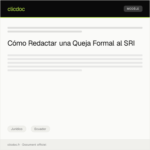 Vista previa del documento Presentar queja formal contra actuación irregular de funcionario público — Jurídico, Ecuador