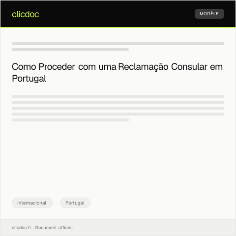 Pré-visualização do documento Reclamação por tratamento desigual em serviço consular — Internacional, Portugal
