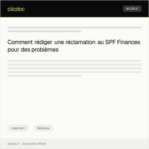 Aperçu du document Réclamation suite à des problèmes d'isolation dans mon logement — Logement, Belgique