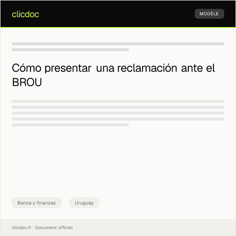 Vista previa del documento Reclamar ante el Banco de la República Oriental del Uruguay por cobro indebido en cuenta bancaria — Banca y finanzas, Uruguay