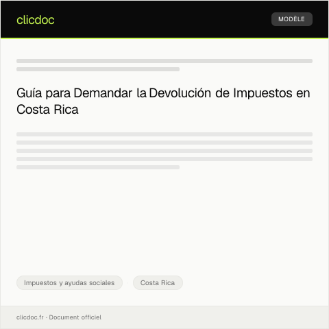 Vista previa del documento Reclamar devolución de impuestos retenidos indebidamente — Impuestos y ayudas sociales, Costa Rica