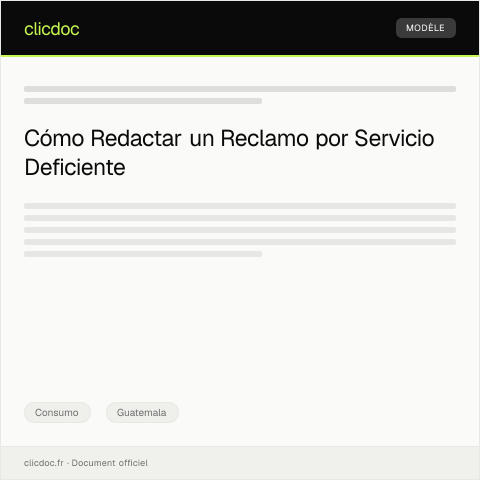 Vista previa del documento Reclamo por servicio deficiente en Banco Industrial Guatemala — Consumo, Guatemala