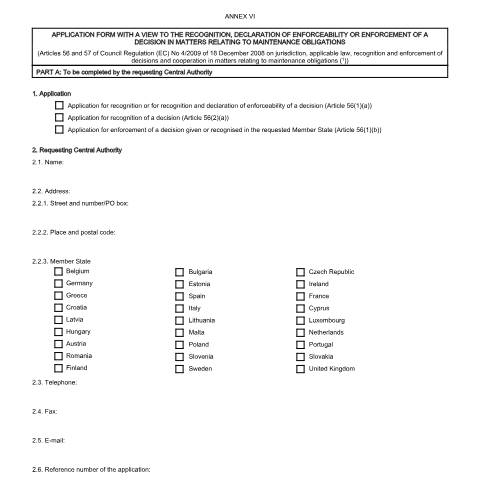 Document preview: Apply to get a child maintenance order recognised abroad — Official Solicitor and Public Trustee, United Kingdom