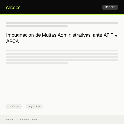 Vista previa del documento Recurrir a la vía administrativa por multa administrativa — Jurídico, Argentina