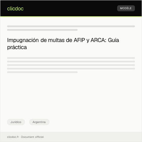 Vista previa del documento Recurrir a la vía administrativa contra orden de multa — Jurídico, Argentina