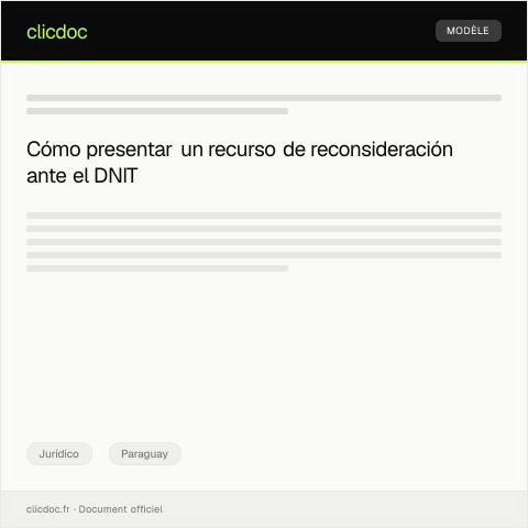 Vista previa del documento Presentación de recurso de reconsideración contra resolución de la Secretaría de Defensa del Consumidor — Jurídico, Paraguay