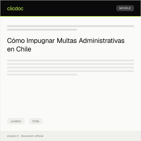 Vista previa del documento Presentar recurso de reposición contra multa administrativa emitida por la Municipalidad — Jurídico, Chile