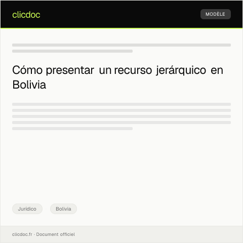 Vista previa del documento Recurso jerárquico contra multa administrativa impuesta por la Policía — Jurídico, Bolivia
