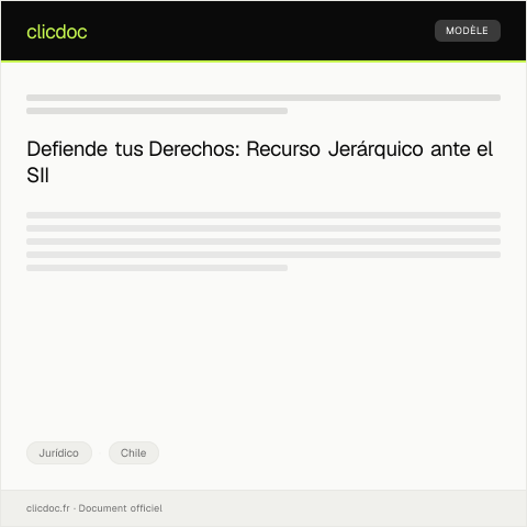 Vista previa del documento Presentar recurso jerárquico contra resolución administrativa de la municipalidad — Jurídico, Chile
