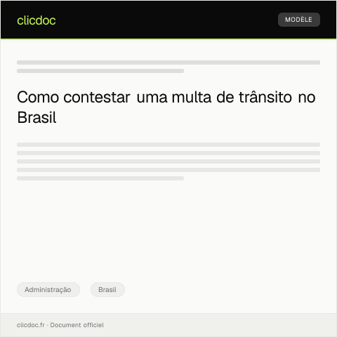 Pré-visualização do documento Recurso administrativo contra multa de trânsito emitida pelo DETRAN — Administração, Brasil