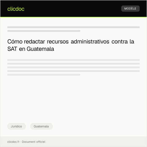 Vista previa del documento Recursos administrativos contra resolución de la Superintendencia de Administración Tributaria — Jurídico, Guatemala