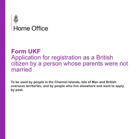 Document preview: Register as a British citizen (form UKF) — UK Visas and Immigration, United Kingdom