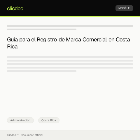 Vista previa del documento Formalizar registro de marca comercial ante el Registro de la Propiedad Industrial — Administración, Costa Rica