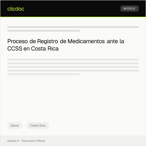 Vista previa del documento Registro de medicamentos y productos sanitarios ante la CCSS — Salud, Costa Rica