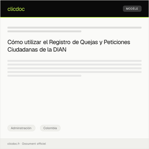 Vista previa del documento Registro de quejas y peticiones ciudadanas — Adminstración, Colombia