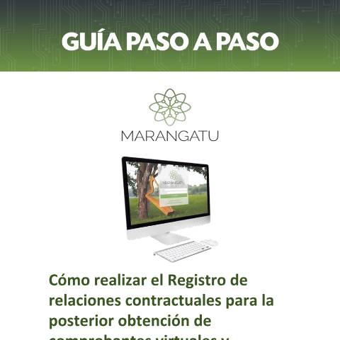 Vista previa del documento Guía Paso a Paso - Cómo realizar el Registro de relaciones contractuales para la posterior obtención de comprobantes virtuales y electrónicos — Registro De Comprobantes, Paraguay