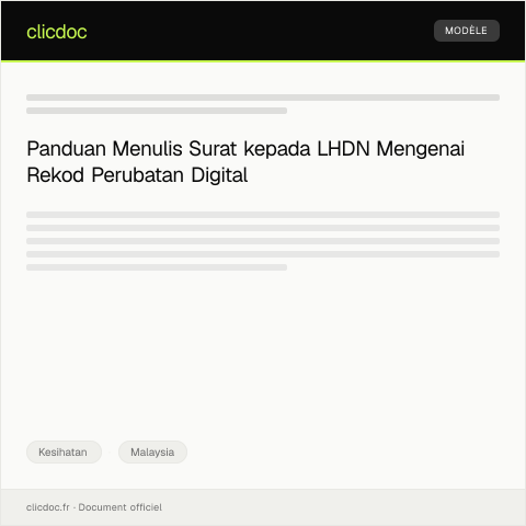 Document preview: Rekod Perubatan Digital — Kesihatan, Malaysia
