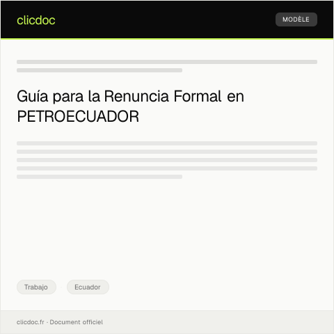 Vista previa del documento Renuncia Formal y Solicitud de Certificación en la Empresa Pública PETROECUADOR — Trabajo, Ecuador