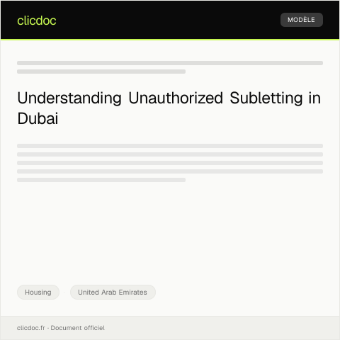 Document preview: Report Unauthorized Subletting through Dubai Municipality / الإبلاغ عن التأجير الفرعي غير المرخص عبر بلدية دبي — Housing, United Arab Emirates