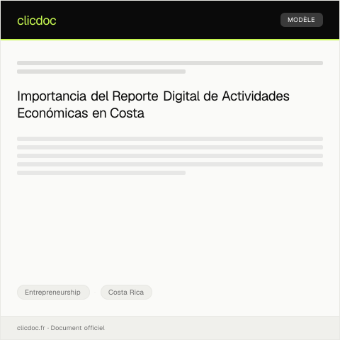 Vista previa del documento Reporte digital de actividades económicas y contribuciones al Ministerio de Hacienda — Entrepreneurship, Costa Rica