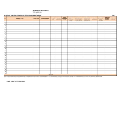 Vista previa del documento Reportes de ventas a sujetos excluidos de FOVIAL — Documento oficial, El Salvador (CERFA n°700-DGII-FR-2020-22068)