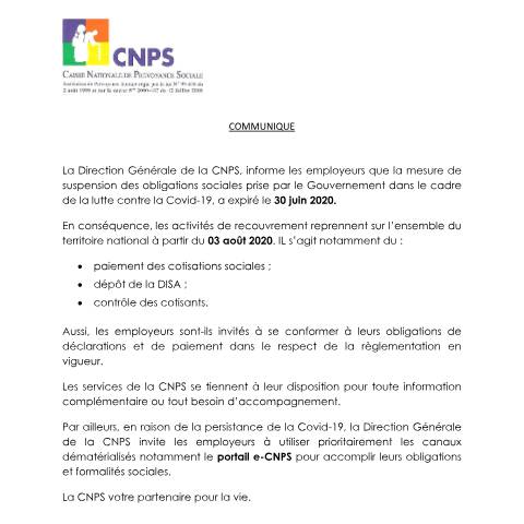 Aperçu du document REPRISE-DES-DECLARATIONS — Document CNPS (prévoyance sociale), Côte d'Ivoire