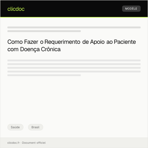 Pré-visualização do documento Requerimento de Apoio ao Paciente com Doença Crônica — Saúde, Brasil