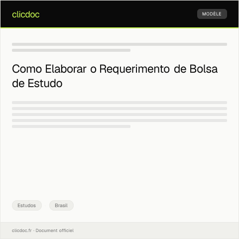 Pré-visualização do documento Requerimento de Bolsa de Estudo — Estudos, Brasil