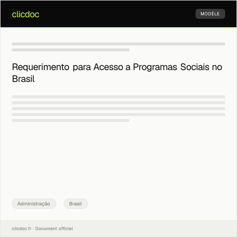 Pré-visualização do documento Requerimento de inclusão de programas sociais — Administração, Brasil
