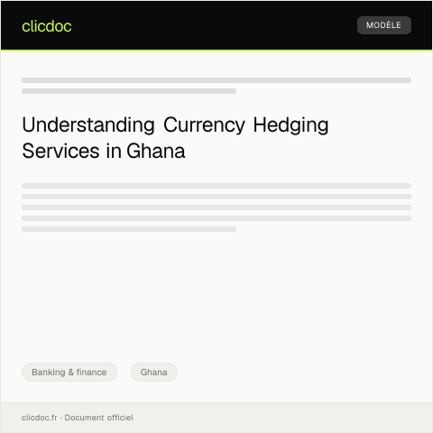 Document preview: Request for Currency Hedging Services — Banking & finance, Ghana